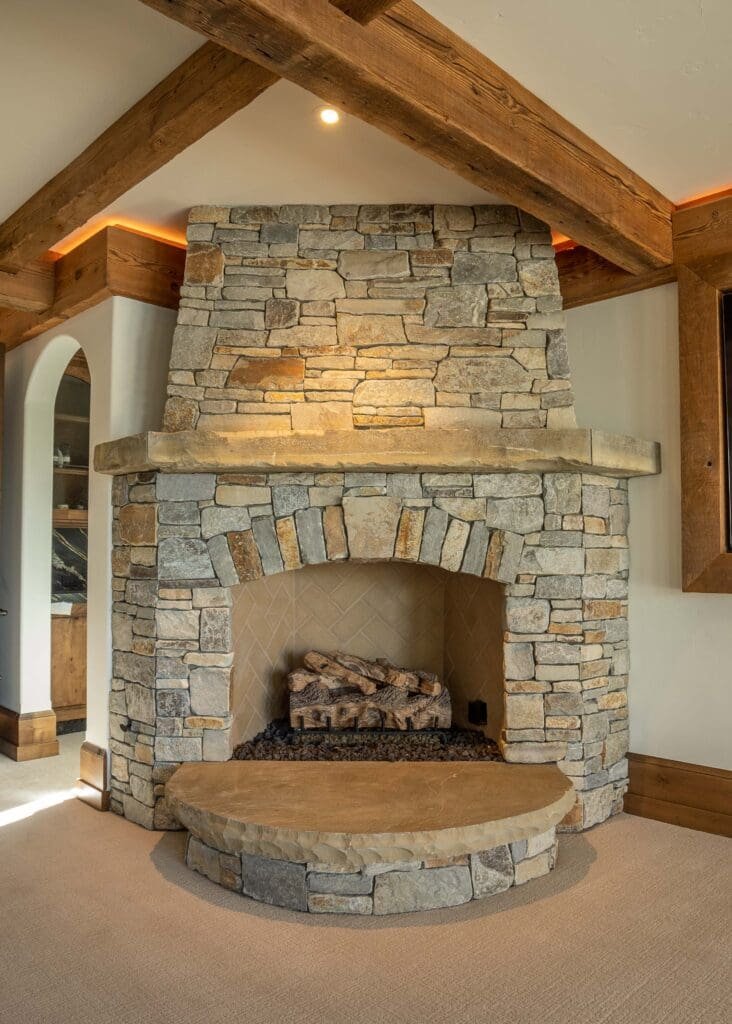 Chief Cliff Ledge Thin Veneer fireplace